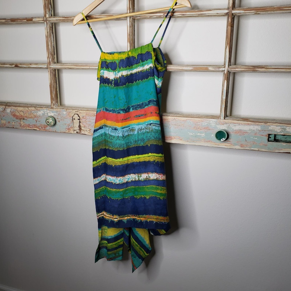 Rachel Roy 70's vibe small asymmetrical dress - Picture 8 of 9